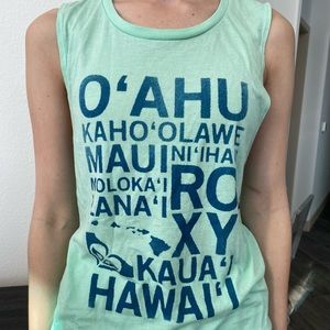 ROXY Hawaii Hawaiian Islands Tank Top